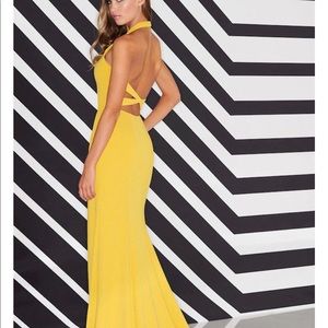 Colette-Mon Cheri Marigold Gown